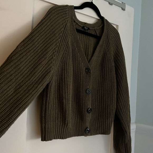 Rails Josie Cardigan in Olive size M - Picture 6 of 9